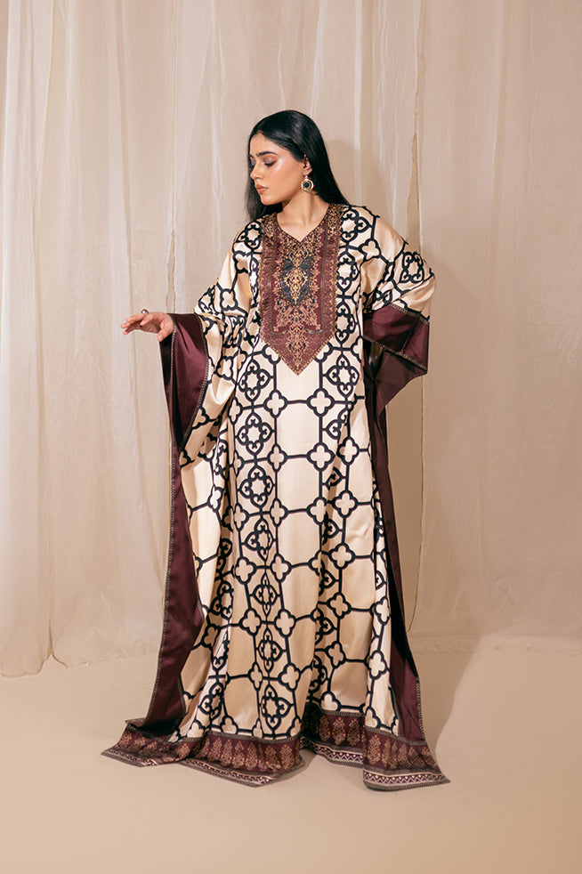 Fozia Khalid | Kaftaan | Ember Essence by Fozia Khalid - Designer Dress - Type: Ladies Clothes - Available at Libayah - 100% Original