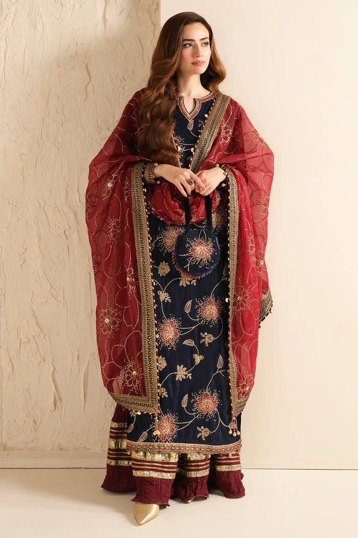 Jazmin | Velvet Edit 24 | VF-2040 by Jazmin - Designer Dress - Type: Ladies Clothes - Available at Libayah - 100% Original
