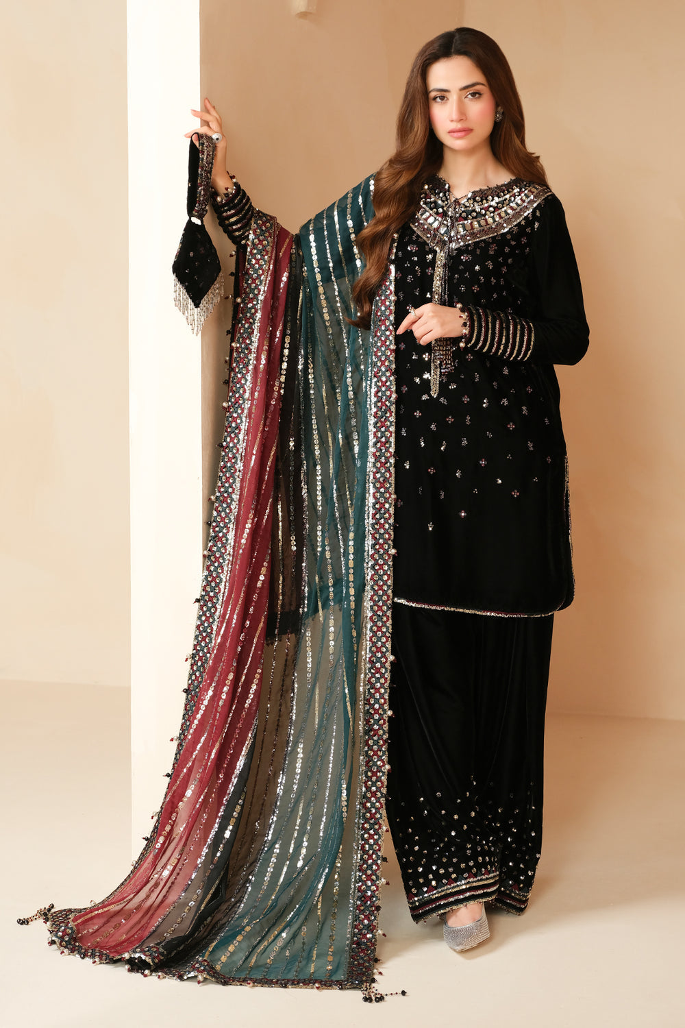 Jazmin | Velvet Edit 24 | Velvet Formal VF-2037 by Jazmin - Designer Dress - Type: Formal - Available at Libayah - 100% Original