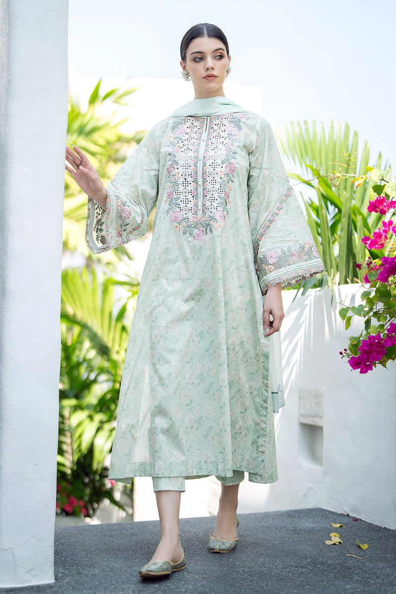 Baroque | Lawn Collection 24 | UF-550 by Baroque - Designer Dress - Type: Ladies Clothes - Available at Libayah - 100% Original