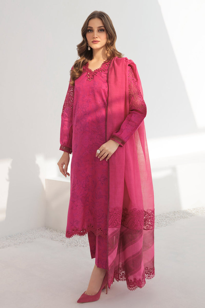 Baroque | Lawn Collection 24 | UF-308 by Baroque - Designer Dress - Type: Ladies Clothes - Available at Libayah - 100% Original