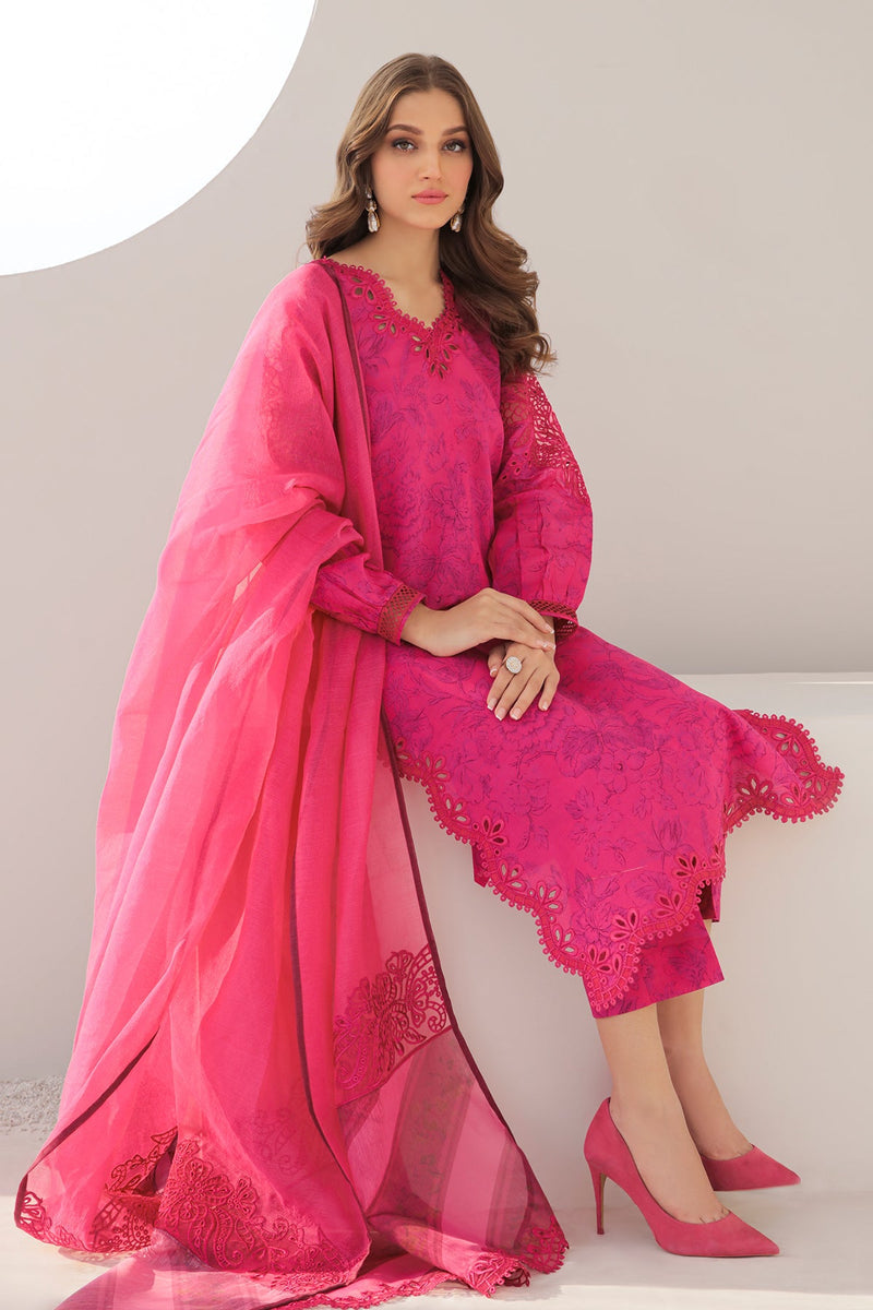 Baroque | Lawn Collection 24 | UF-308 by Baroque - Designer Dress - Type: Ladies Clothes - Available at Libayah - 100% Original