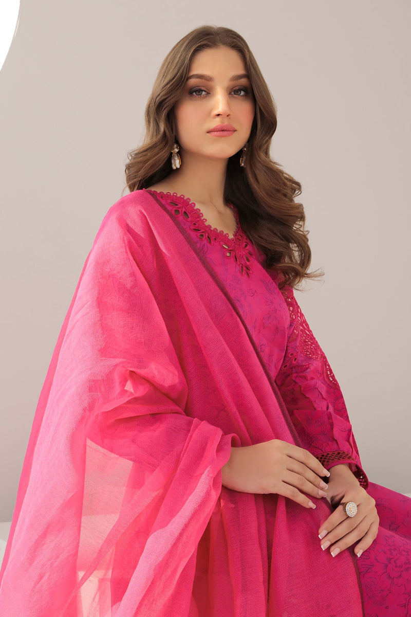 Baroque | Lawn Collection 24 | UF-308 by Baroque - Designer Dress - Type: Ladies Clothes - Available at Libayah - 100% Original