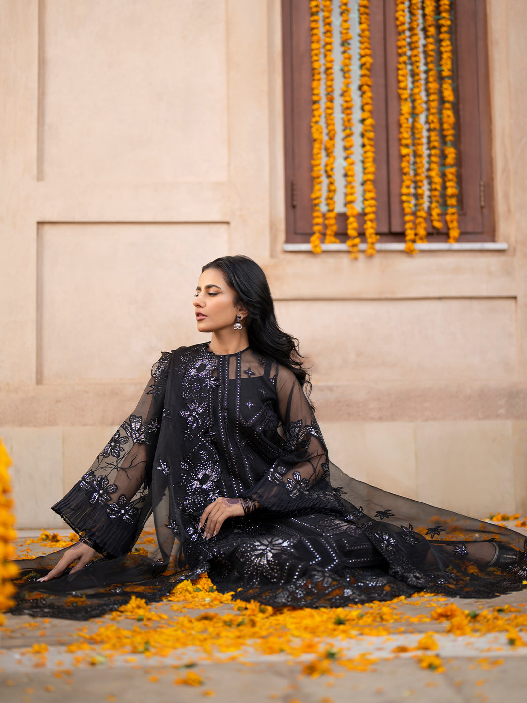 Binilyas | Dilbaro Embroidered Festive Lawn 24 | 402-A by Bin Ilyas - Designer Dress - Type: Ladies Clothes - Available at Libayah - 100% Original