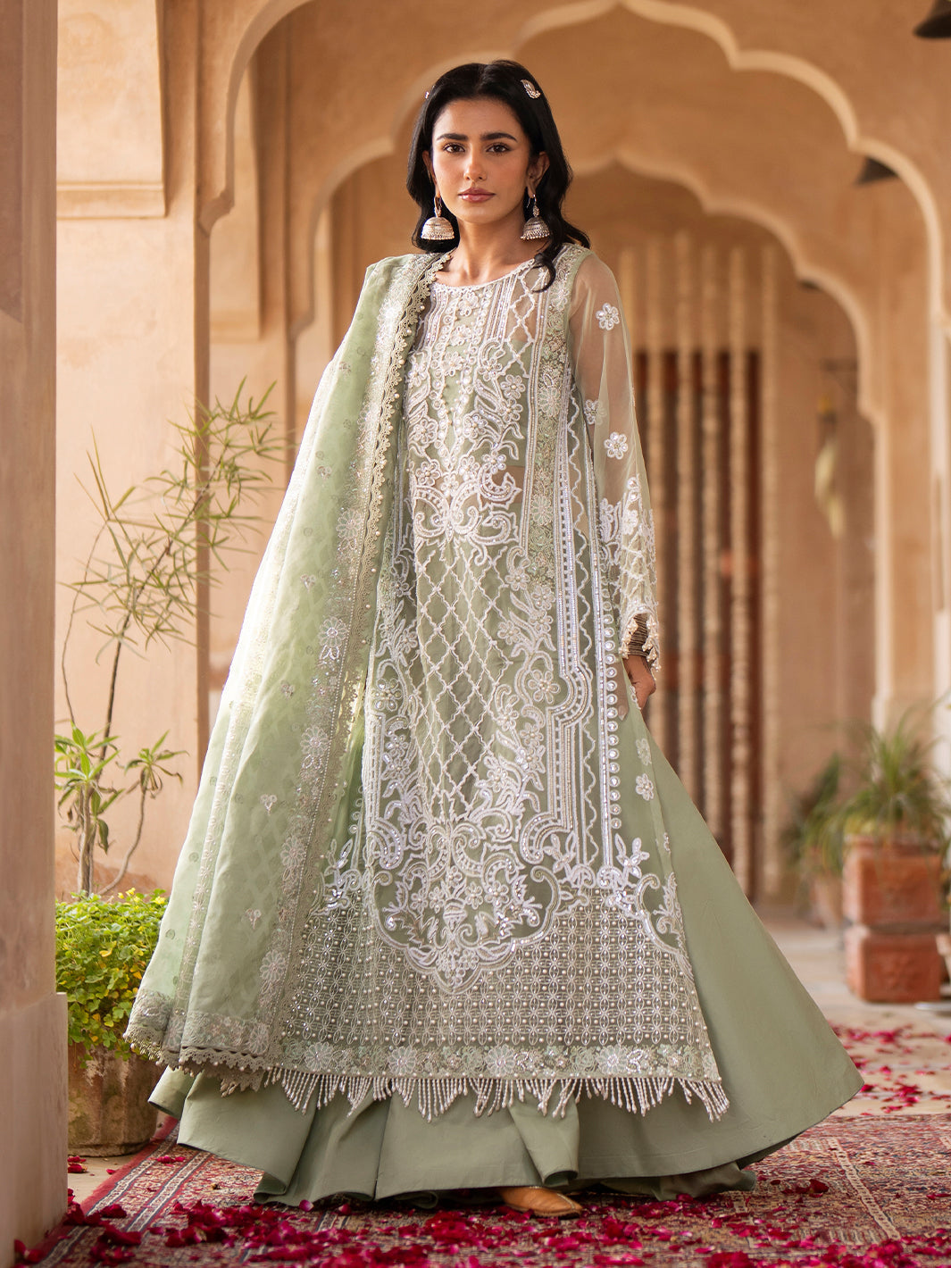 Binilyas | Dilbaro Embroidered Festive Lawn 24 | 403-A by Bin Ilyas - Designer Dress - Type: Ladies Clothes - Available at Libayah - 100% Original