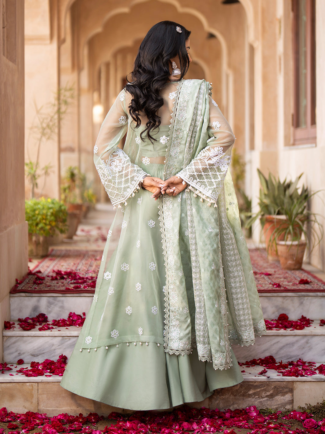Binilyas | Dilbaro Embroidered Festive Lawn 24 | 403-A by Bin Ilyas - Designer Dress - Type: Ladies Clothes - Available at Libayah - 100% Original