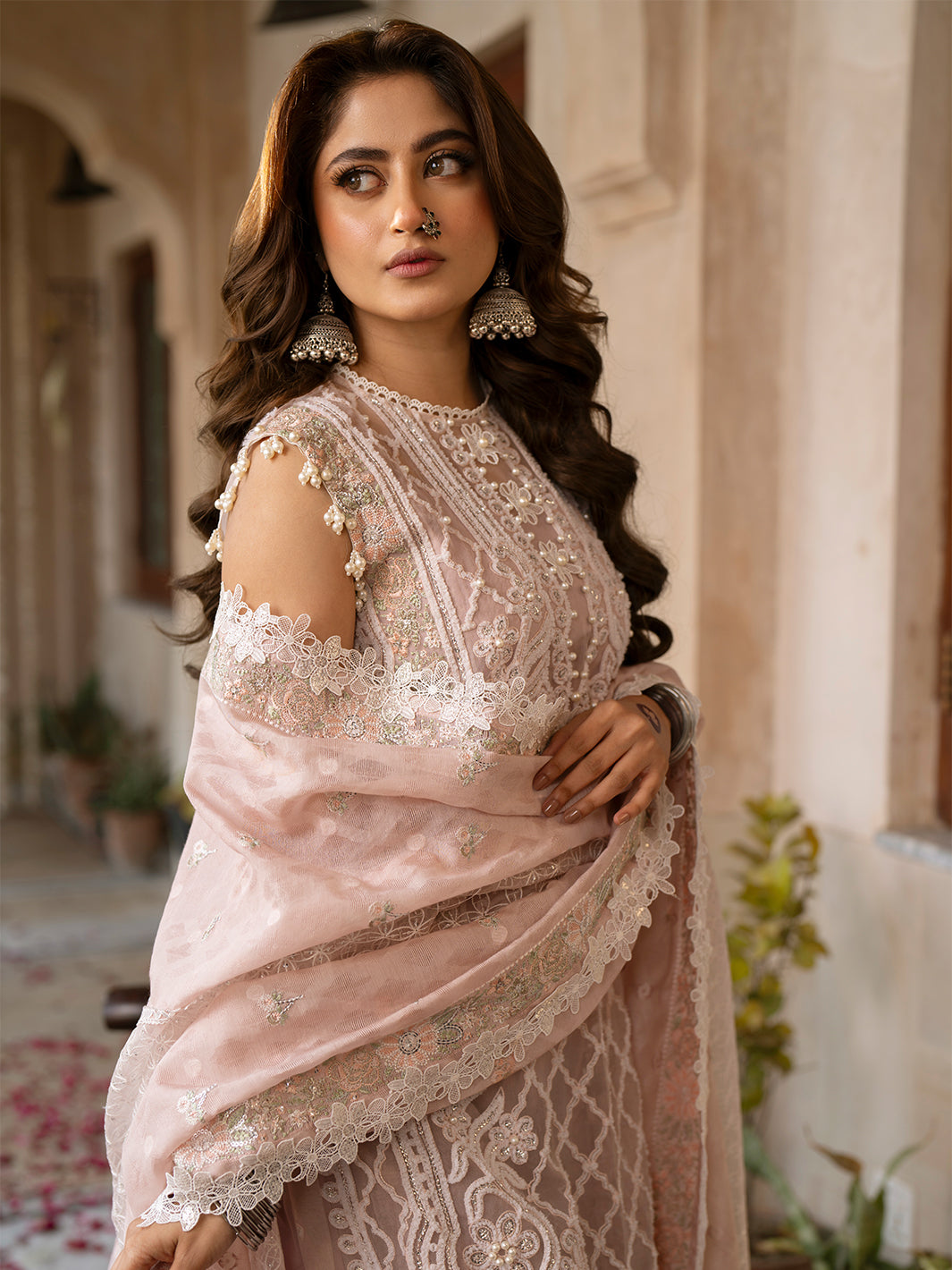 Binilyas | Dilbaro Embroidered Festive Lawn 24 | 403-B by Bin Ilyas - Designer Dress - Type: Ladies Clothes - Available at Libayah - 100% Original