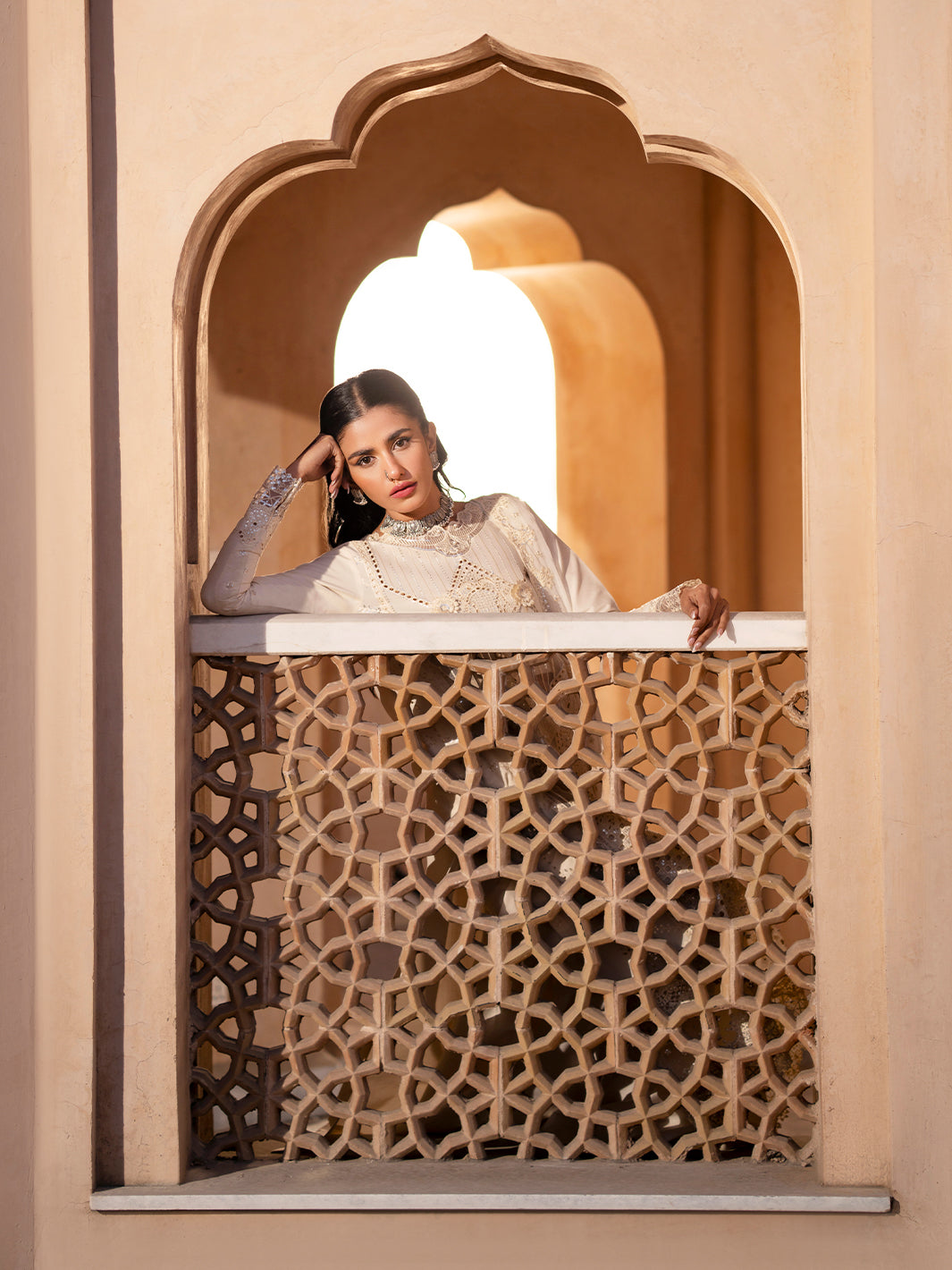Binilyas | Dilbaro Embroidered Festive Lawn 24 | 401-A by Bin Ilyas - Designer Dress - Type: Ladies Clothes - Available at Libayah - 100% Original