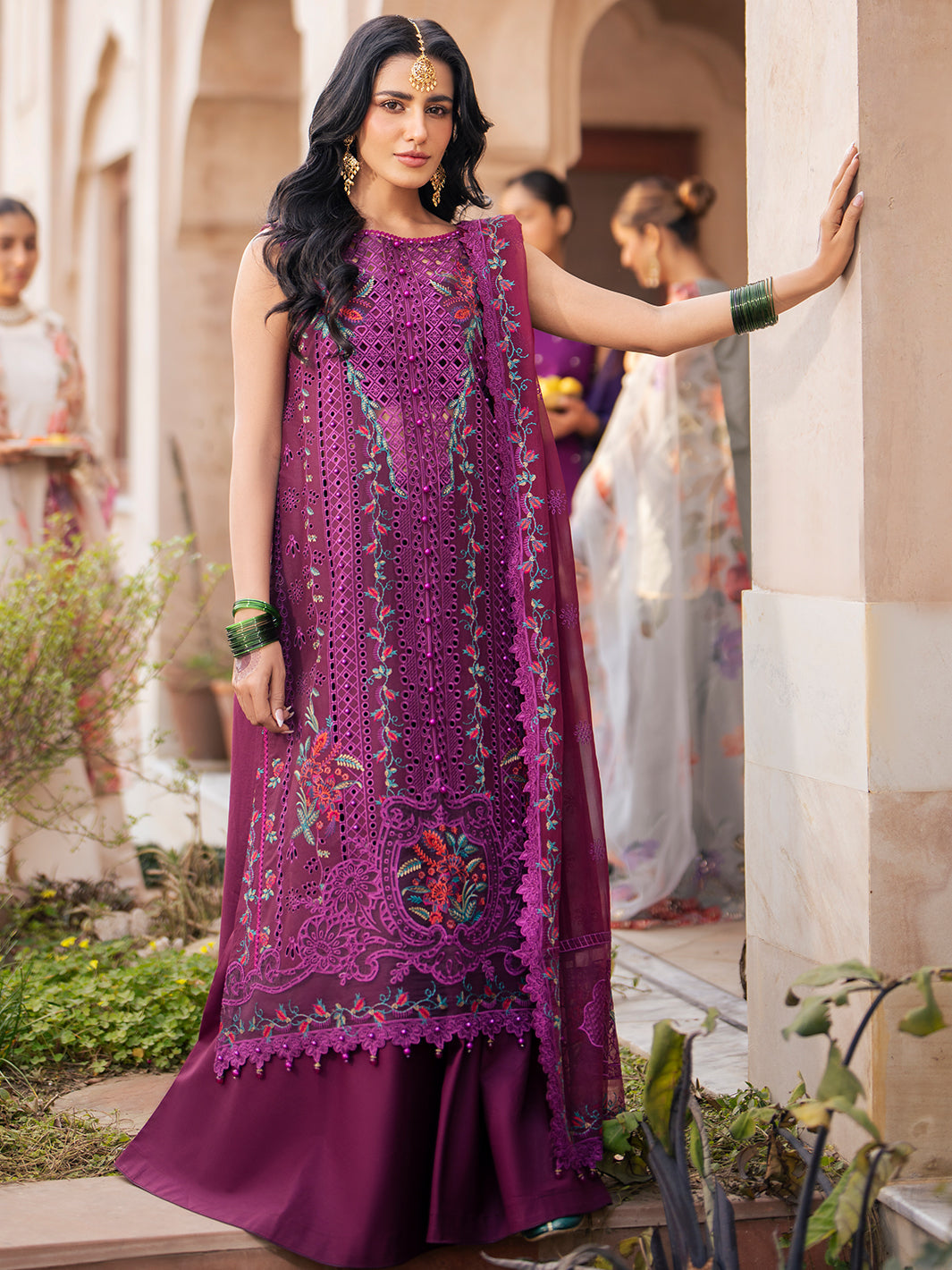 Binilyas | Dilbaro Embroidered Festive Lawn 24 | 405-B by Bin Ilyas - Designer Dress - Type: Ladies Clothes - Available at Libayah - 100% Original