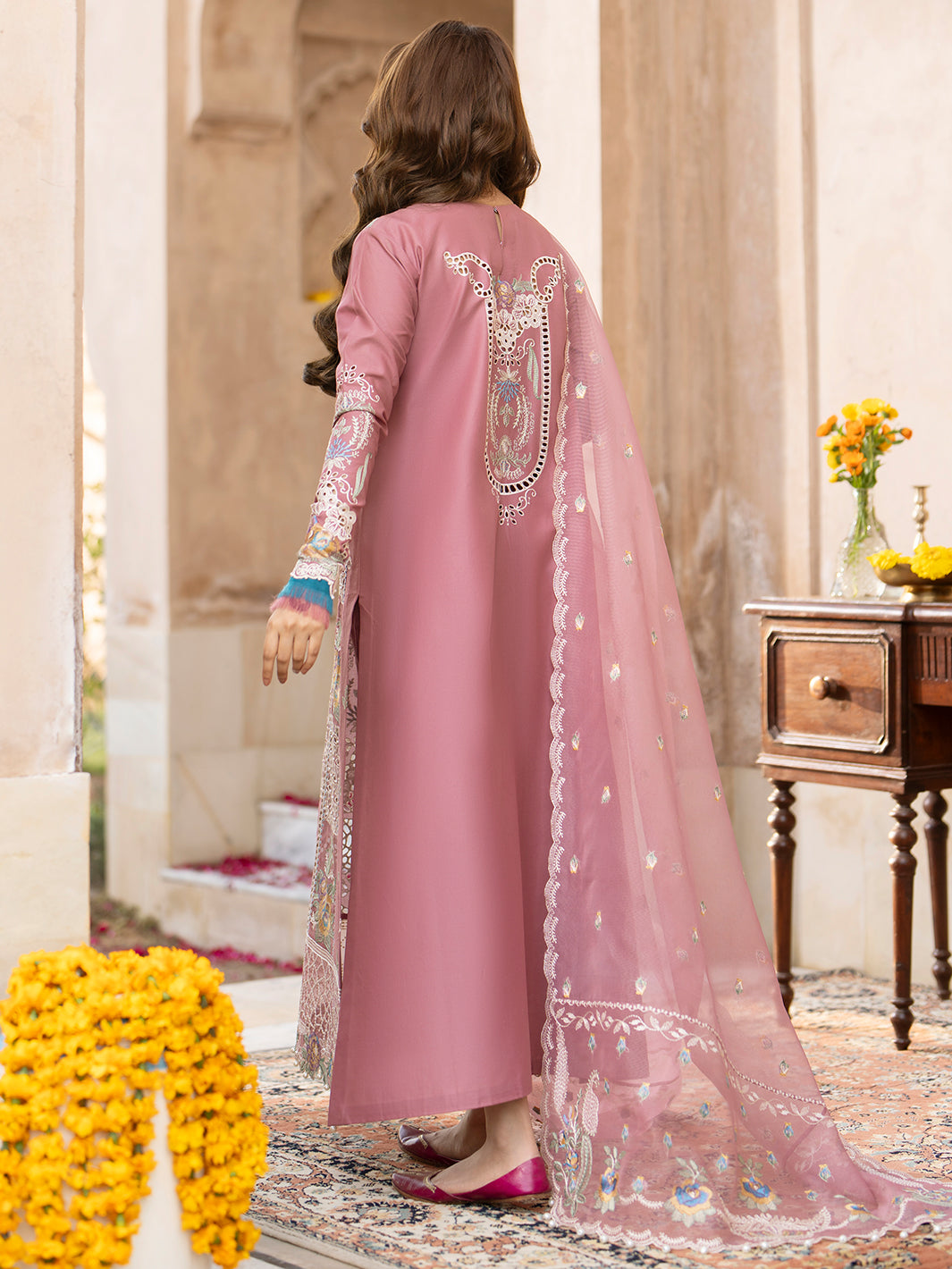 Binilyas | Dilbaro Embroidered Festive Lawn 24 | 407-B by Bin Ilyas - Designer Dress - Type: Ladies Clothes - Available at Libayah - 100% Original