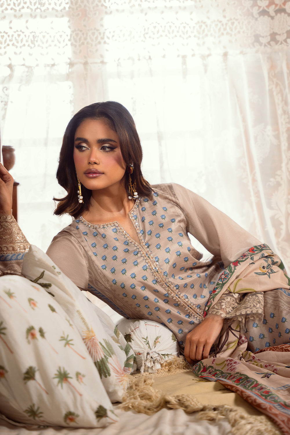 Saira Rizwan | Dahini Silk Pret | MERCINA - SRLP06-25 by Saira Rizwan - Designer Dress - Type: Ladies Clothes - Available at Libayah - 100% Original