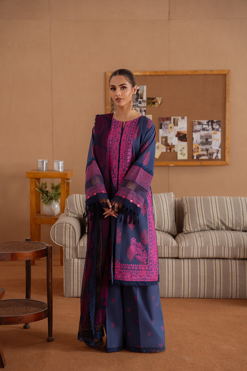 Saira Rizwan | Laanem Summer Lawn 25 | ELARA-B-SRL25-01 by Saira Rizwan - Designer Dress - Type: Ladies Clothes - Available at Libayah - 100% Original