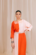 Fozia Khalid | Kaftaan | Coral Bloom by Fozia Khalid - Designer Dress - Type: Ladies Clothes - Available at Libayah - 100% Original