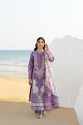 Aabyaan | Saagar Luxury Lawn 25 | ZARQA (AS-01) by Aabyaan - Designer Dress - Type: Ladies Clothes - Available at Libayah - 100% Original