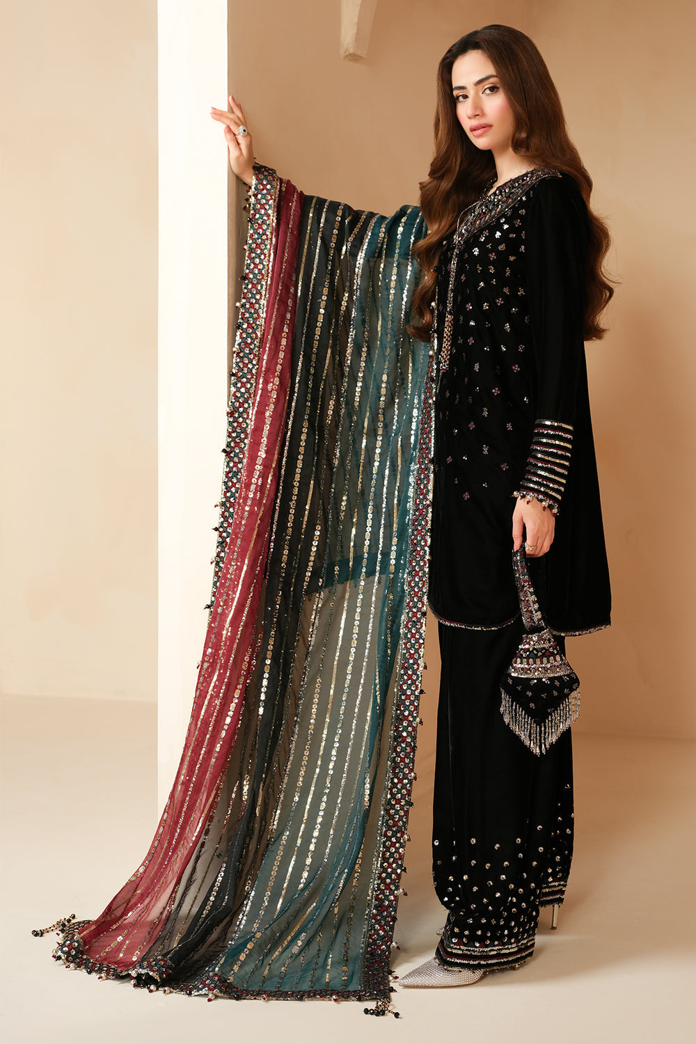 Jazmin | Velvet Edit 24 | Velvet Formal VF-2037 by Jazmin - Designer Dress - Type: Formal - Available at Libayah - 100% Original