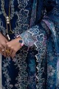 Aabyaan | Saagar Luxury Lawn 25 | AZURA (AS-03) by Aabyaan - Designer Dress - Type: Ladies Clothes - Available at Libayah - 100% Original