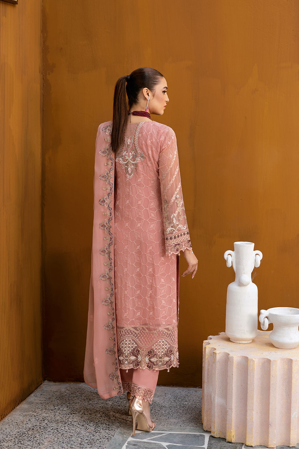Ramsha | Chevron Chiffon Collection | A-1005 by Ramsha - Designer Dress - Type: Ladies Clothes - Available at Libayah - 100% Original