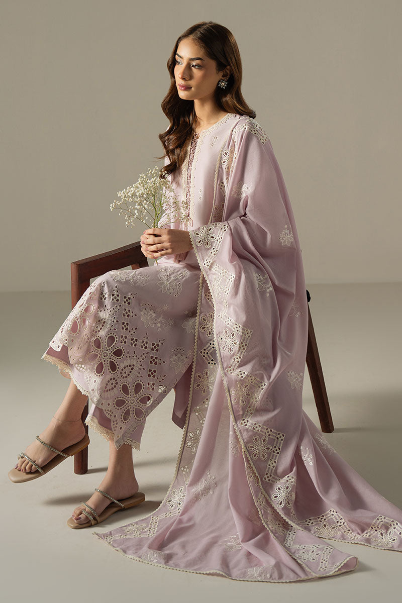 Cross Stitch | Chikankari Lawn 25 | LILAC BLOOM by Cross Stitch - Designer Dress - Type: Ladies Clothes - Available at Libayah - 100% Original