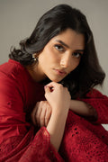 Cross Stitch | Chikankari Lawn 25 | CARMINE GRIS by Cross Stitch - Designer Dress - Type: Ladies Clothes - Available at Libayah - 100% Original