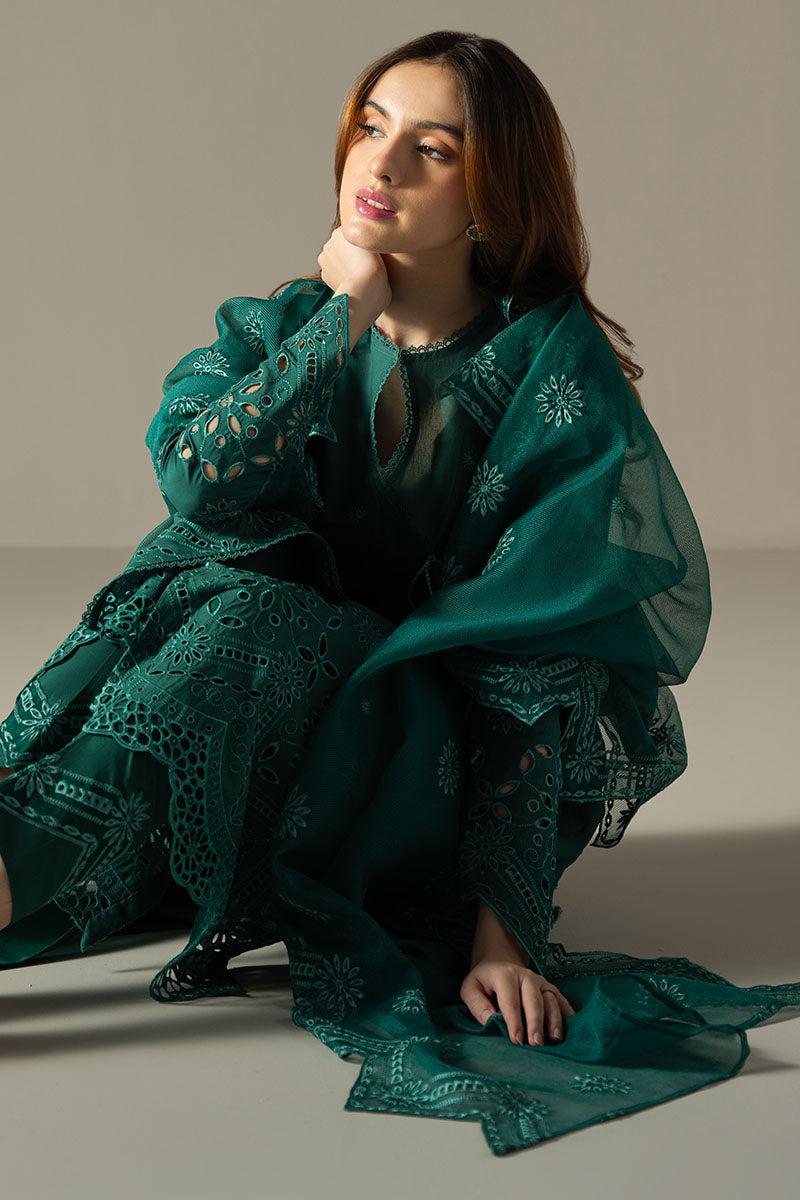 Cross Stitch | Chikankari Lawn 25 | VERDENT FLORA by Cross Stitch - Designer Dress - Type: Ladies Clothes - Available at Libayah - 100% Original