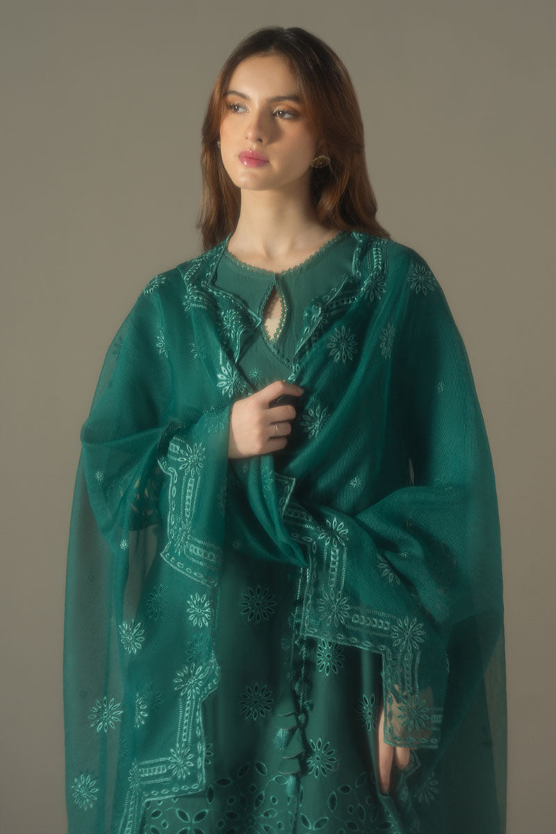 Cross Stitch | Chikankari Lawn 25 | VERDENT FLORA by Cross Stitch - Designer Dress - Type: Ladies Clothes - Available at Libayah - 100% Original