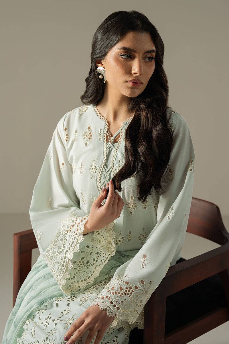 Cross Stitch | Chikankari Lawn 25 | BLUE AURA by Cross Stitch - Designer Dress - Type: Ladies Clothes - Available at Libayah - 100% Original