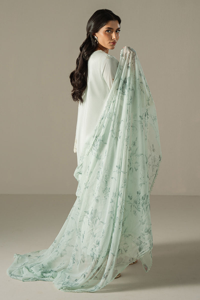 Cross Stitch | Chikankari Lawn 25 | BLUE AURA by Cross Stitch - Designer Dress - Type: Ladies Clothes - Available at Libayah - 100% Original