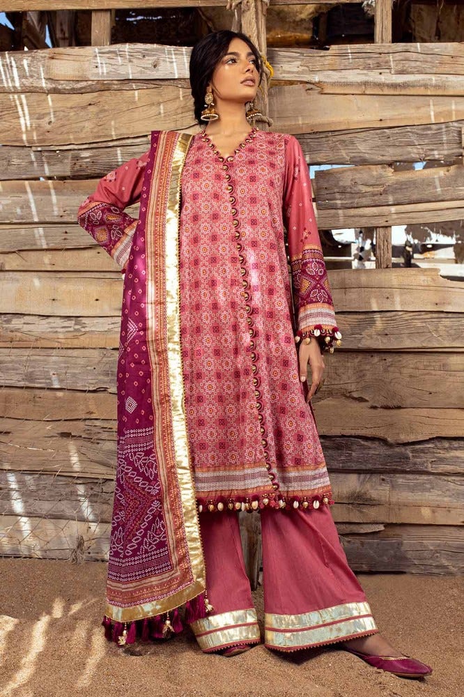Gul Ahmed | Chunri Collection | CL-42032 A by Gul Ahmed - Designer Dress - Type: Ladies Clothes - Available at Libayah - 100% Original