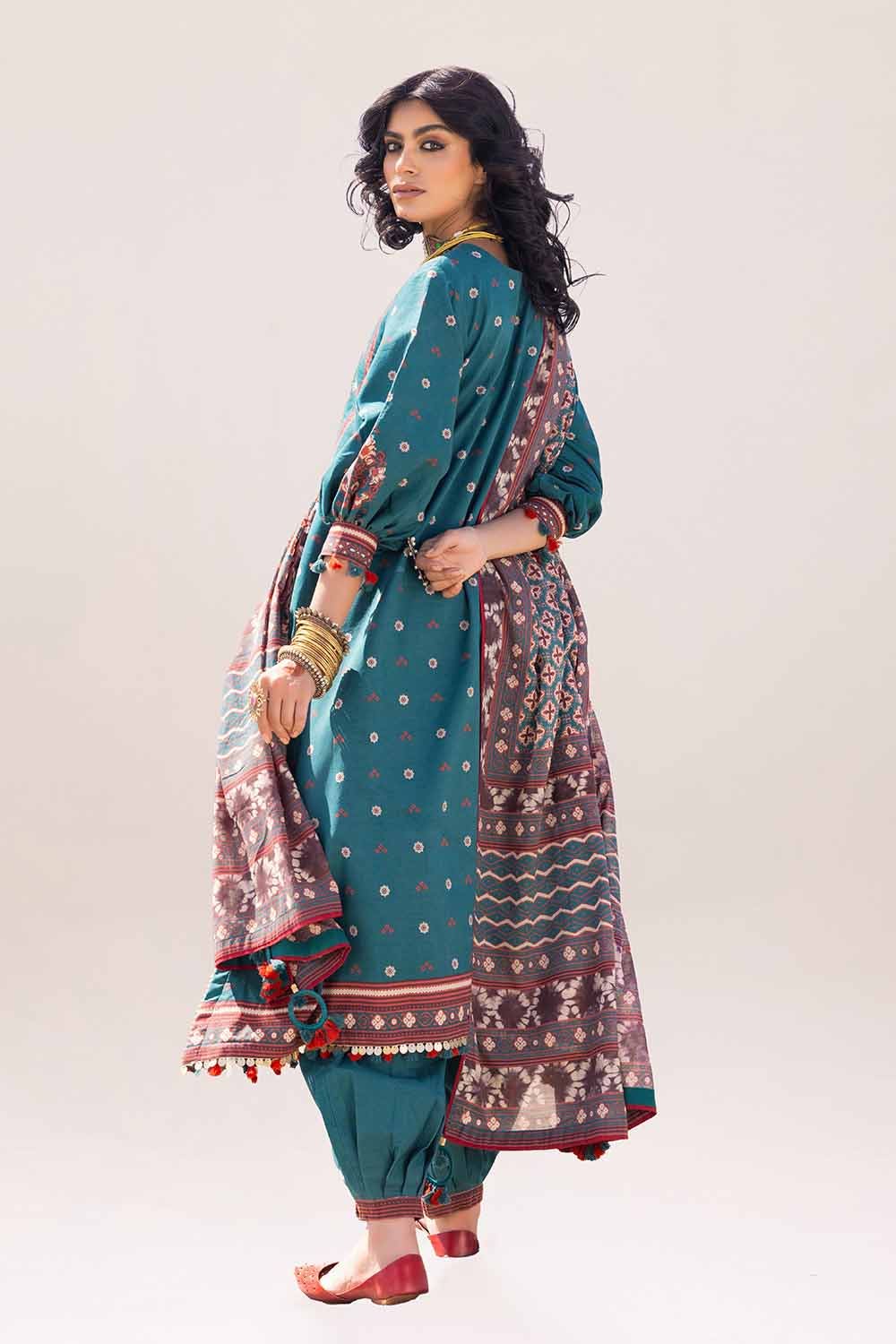 Gul Ahmed | Ajrak Kahani | CL-42115 by Gul Ahmed - Designer Dress - Type: Ladies Clothes - Available at Libayah - 100% Original