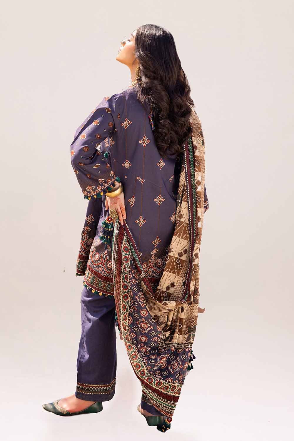 Gul Ahmed | Ajrak Kahani | CL-42118 by Gul Ahmed - Designer Dress - Type: Ladies Clothes - Available at Libayah - 100% Original