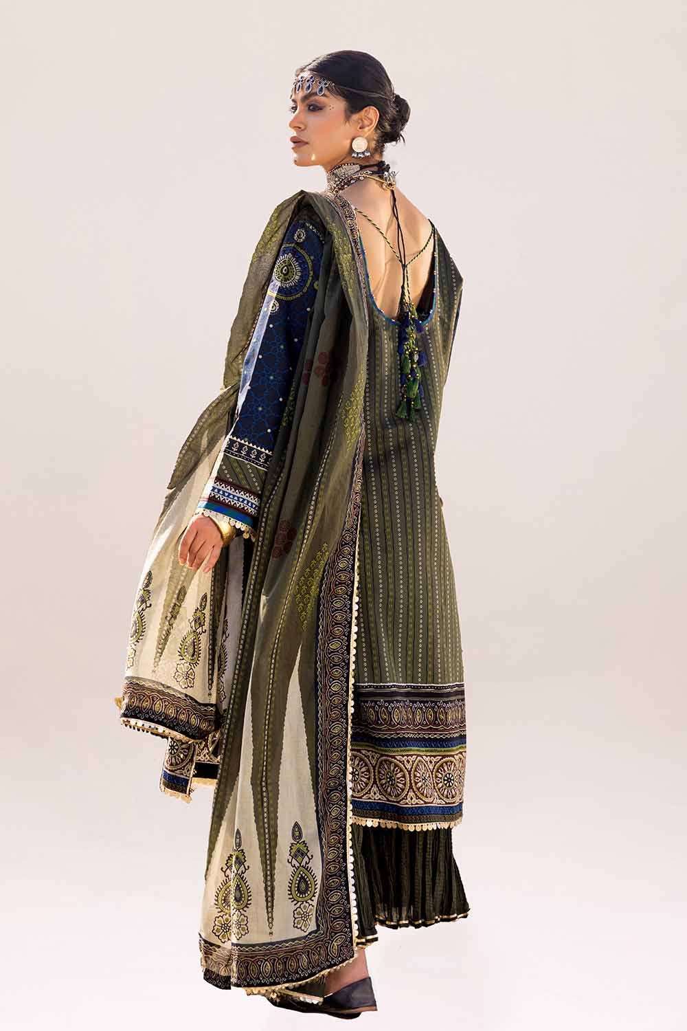Gul Ahmed | Ajrak Kahani | CL-42119 by Gul Ahmed - Designer Dress - Type: Ladies Clothes - Available at Libayah - 100% Original