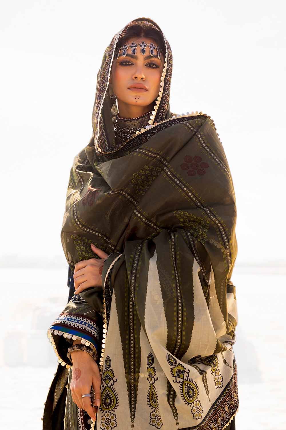 Gul Ahmed | Ajrak Kahani | CL-42119 by Gul Ahmed - Designer Dress - Type: Ladies Clothes - Available at Libayah - 100% Original