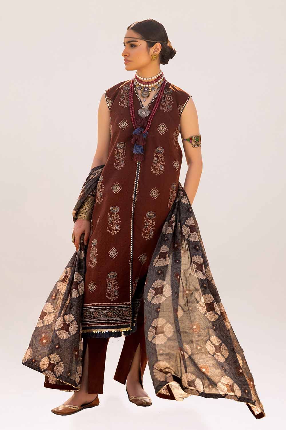 Gul Ahmed | Ajrak Kahani | CL-42120 by Gul Ahmed - Designer Dress - Type: Ladies Clothes - Available at Libayah - 100% Original