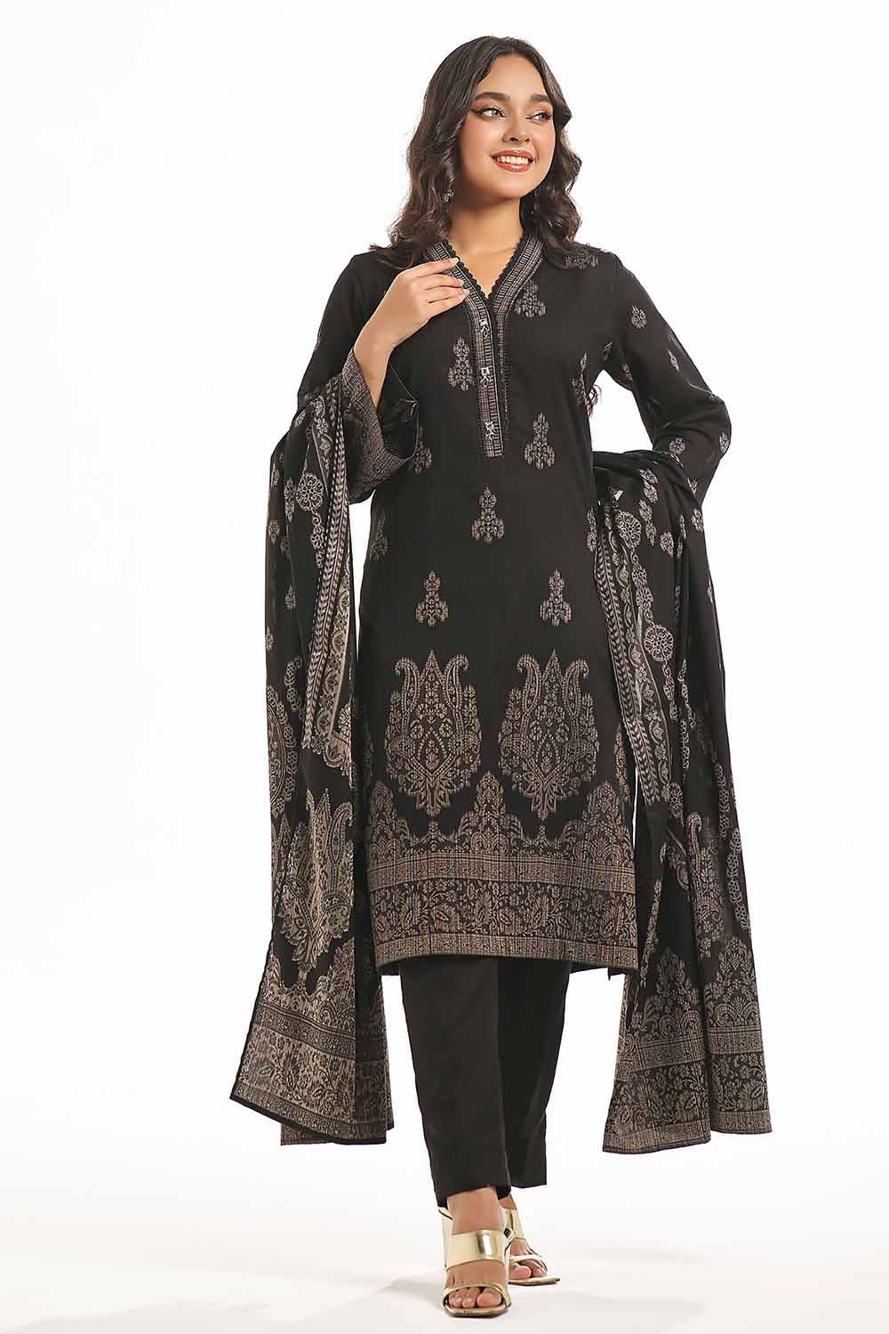 Gul Ahmed | Special Jacquard Collection | CLF-42020 D by Gul Ahmed - Designer Dress - Type: Ladies Clothes - Available at Libayah - 100% Original