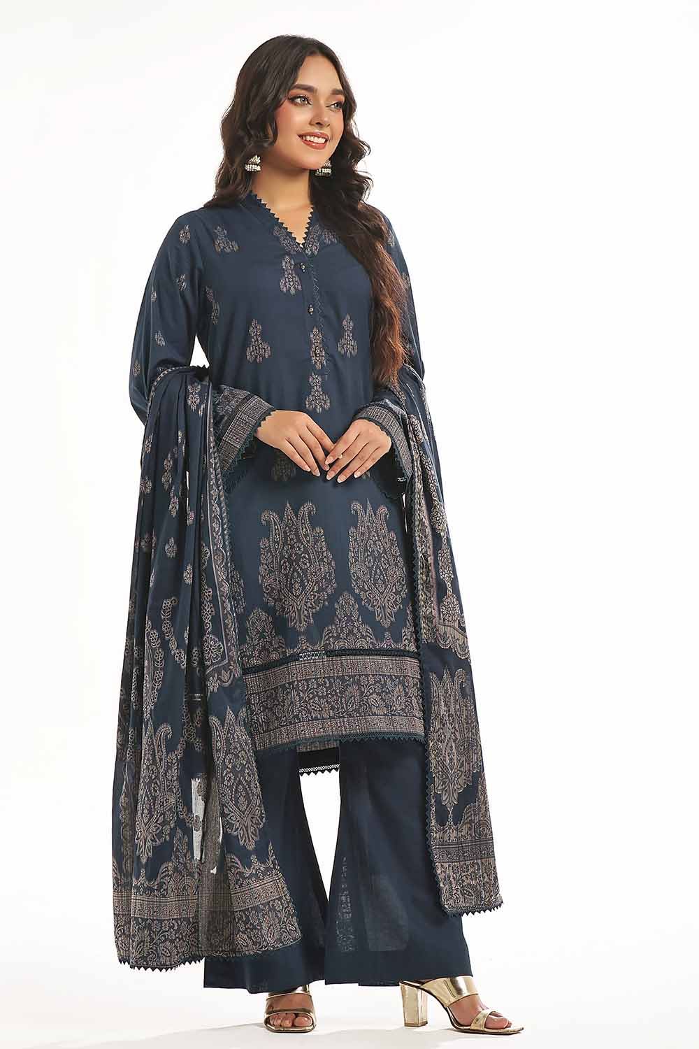 Gul Ahmed | Special Jacquard Collection | CLF-42020 E by Gul Ahmed - Designer Dress - Type: Ladies Clothes - Available at Libayah - 100% Original