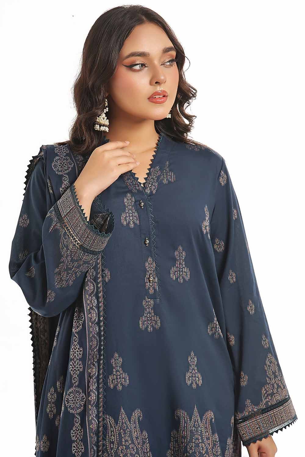 Gul Ahmed | Special Jacquard Collection | CLF-42020 E by Gul Ahmed - Designer Dress - Type: Ladies Clothes - Available at Libayah - 100% Original