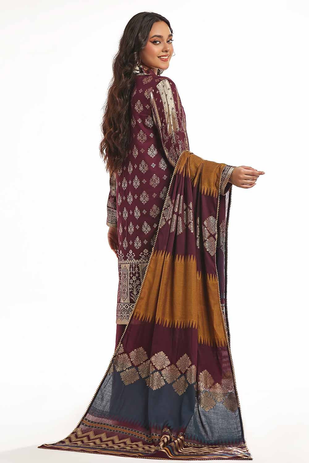Gul Ahmed | Special Jacquard Collection | CLF-42022 A by Gul Ahmed - Designer Dress - Type: Ladies Clothes - Available at Libayah - 100% Original