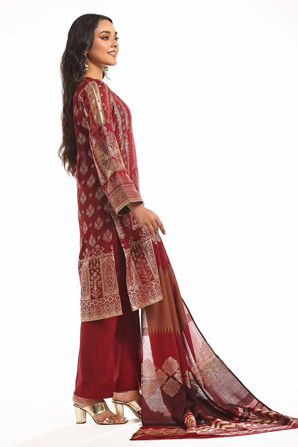 Gul Ahmed | Special Jacquard Collection | CLF-42022 B by Gul Ahmed - Designer Dress - Type: Ladies Clothes - Available at Libayah - 100% Original