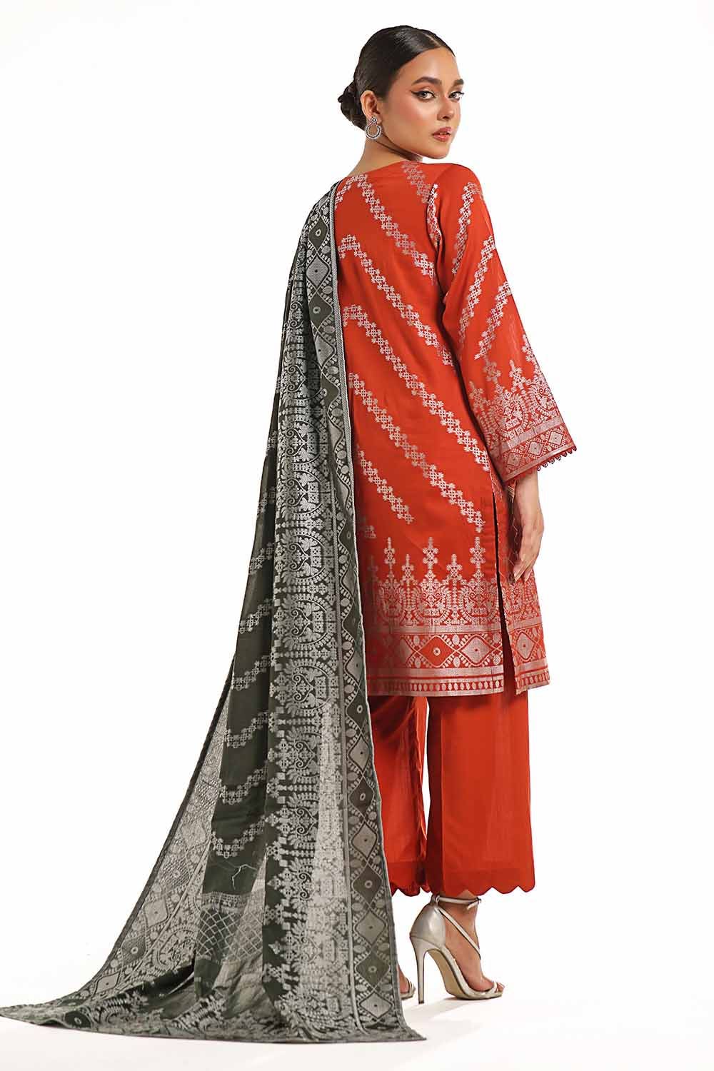 Gul Ahmed | Special Jacquard Collection | CLF-42023 A by Gul Ahmed - Designer Dress - Type: Ladies Clothes - Available at Libayah - 100% Original