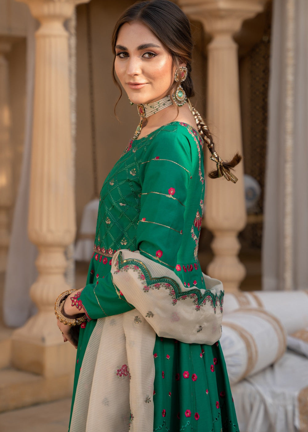 Meem | Singhar 25 | ZAMURD by Meem - Designer Dress - Type: Ladies Clothes - Available at Libayah - 100% Original