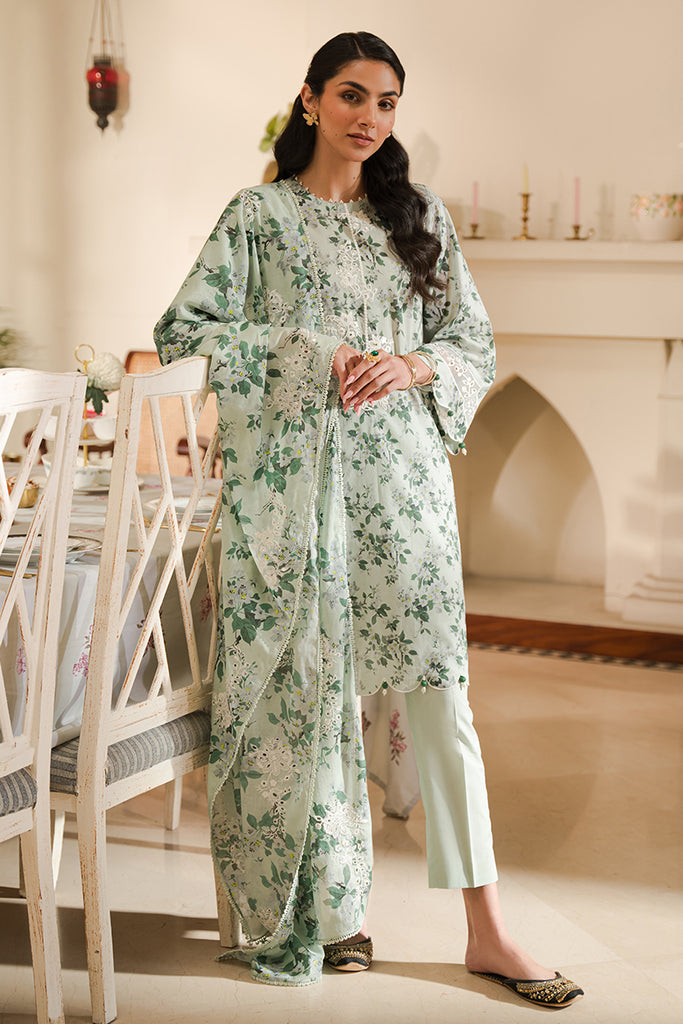 Cross Stitch | Eid Lawn 24 | SAGE SILT by Cross Stitch - Designer Dress - Type: Ladies Clothes - Available at Libayah - 100% Original