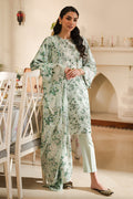 Cross Stitch | Eid Lawn 24 | SAGE SILT by Cross Stitch - Designer Dress - Type: Ladies Clothes - Available at Libayah - 100% Original
