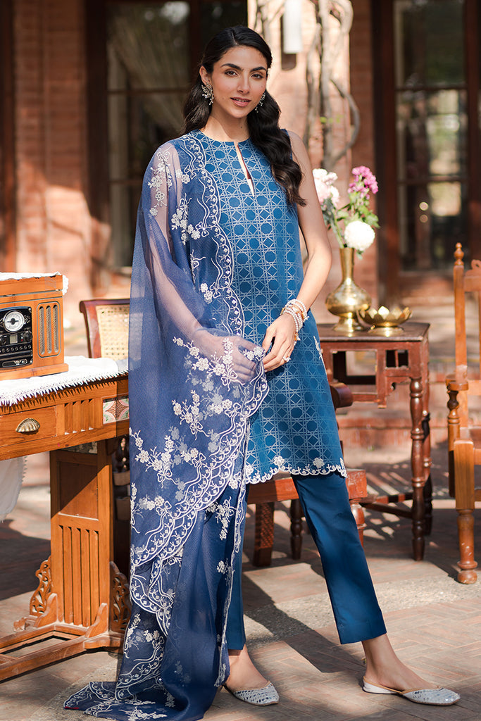 Cross Stitch | Eid Lawn 24 | ANTIQUE ROYAL by Cross Stitch - Designer Dress - Type: Ladies Clothes - Available at Libayah - 100% Original