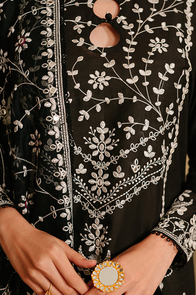 Cross Stitch | Eid Lawn 24 | NOIR ORNATE by Cross Stitch - Designer Dress - Type: Ladies Clothes - Available at Libayah - 100% Original