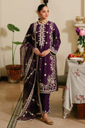 Cross Stitch | Eid Lawn 24 | PLUM GRAIN by Cross Stitch - Designer Dress - Type: Ladies Clothes - Available at Libayah - 100% Original