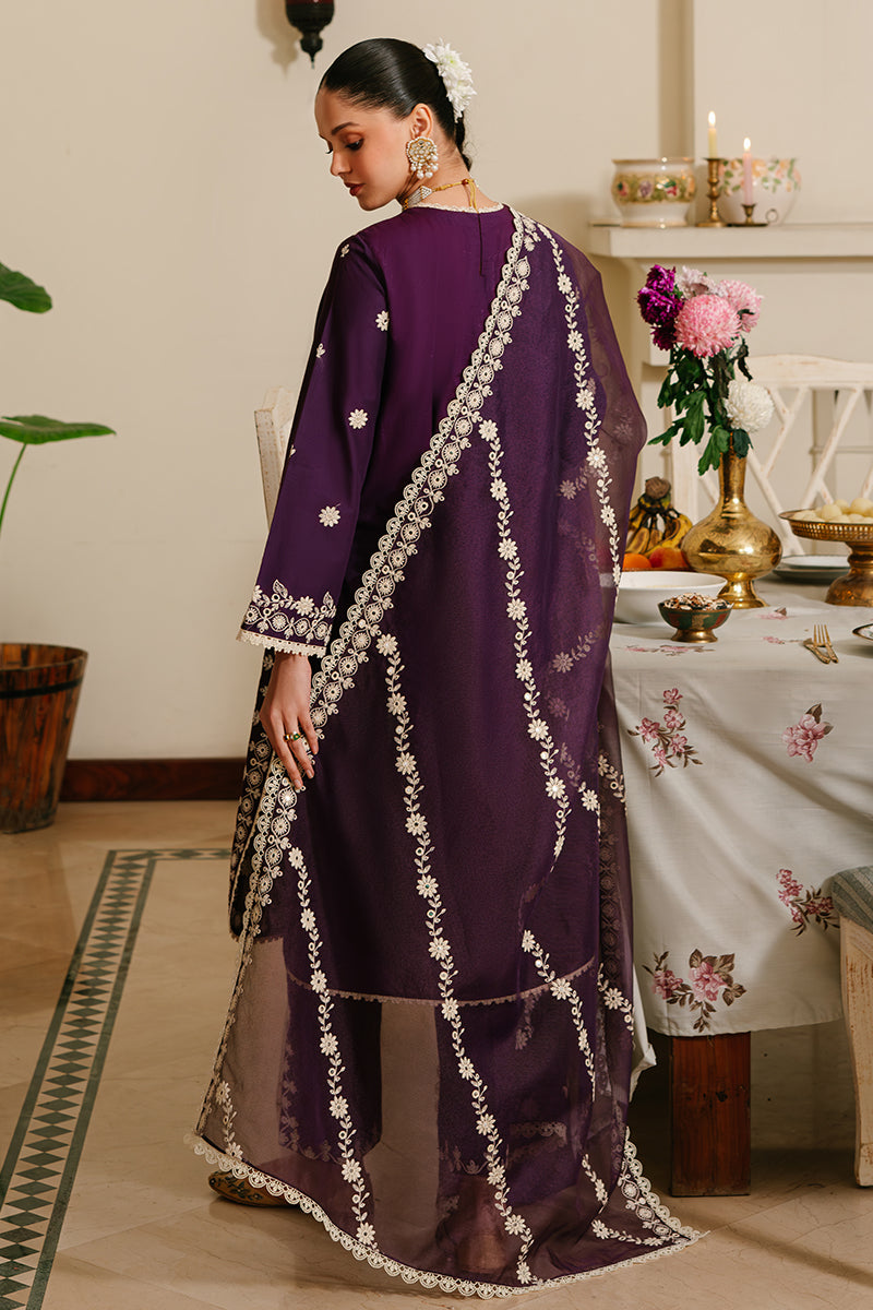 Cross Stitch | Eid Lawn 24 | PLUM GRAIN by Cross Stitch - Designer Dress - Type: Ladies Clothes - Available at Libayah - 100% Original