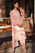 Cross Stitch | Eid Lawn 24 | PEACH GLAM by Cross Stitch - Designer Dress - Type: Ladies Clothes - Available at Libayah - 100% Original