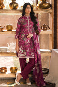 Cross Stitch | Eid Lawn 24 | IRIS MAUVE by Cross Stitch - Designer Dress - Type: Ladies Clothes - Available at Libayah - 100% Original