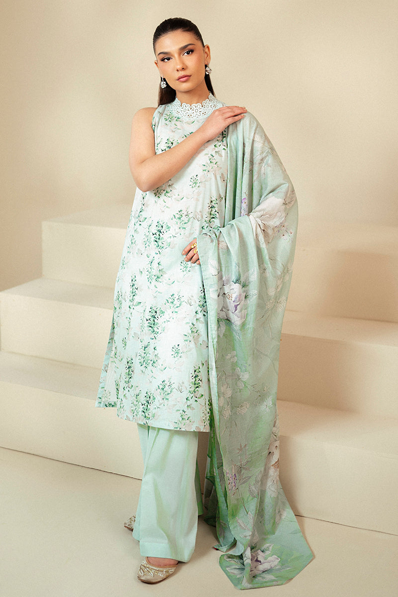 Cross Stitch | Daily Lawn 24 | ROSE GARLAND-3 PIECE LAWN SUIT by Cross Stitch - Designer Dress - Type: Ladies Clothes - Available at Libayah - 100% Original