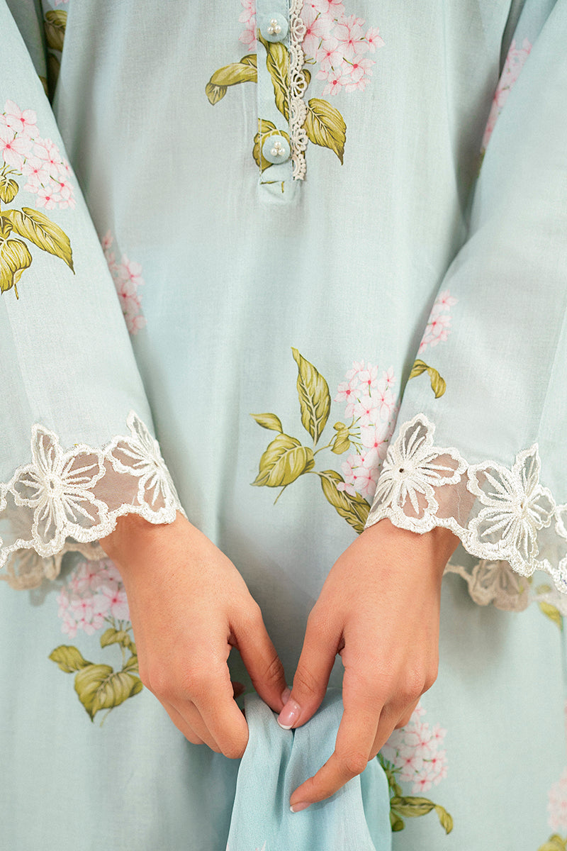 Cross Stitch | Daily Lawn 24 | DIM GRAY-3 PIECE LAWN SUIT by Cross Stitch - Designer Dress - Type: Ladies Clothes - Available at Libayah - 100% Original